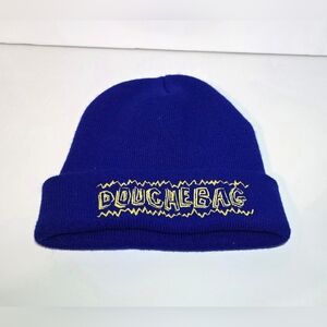 'D-Bag' Blue Beanie United Couture 100% Acrylic Funny One Size Unisex Hat